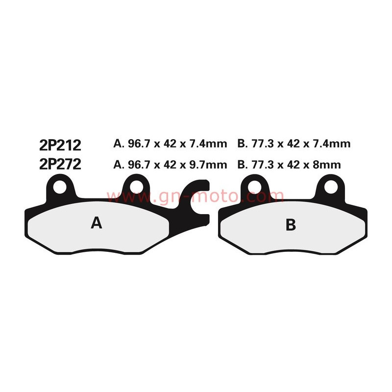 PLAQUETTES FREIN AVANT DROIT 750 XTZ NISSIN 2P212NS