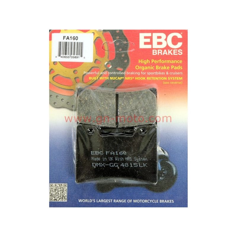 PLAQUETTES DE FREIN AVANT 850 TDM 4TX 1996-2001 EBC standard