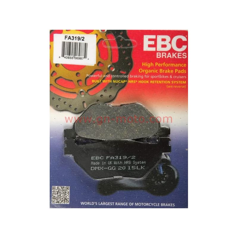 PLAQUETTES FREIN ARRIERE EBC standard TOUTES 900 TDMXTZ1200 FJR1300 