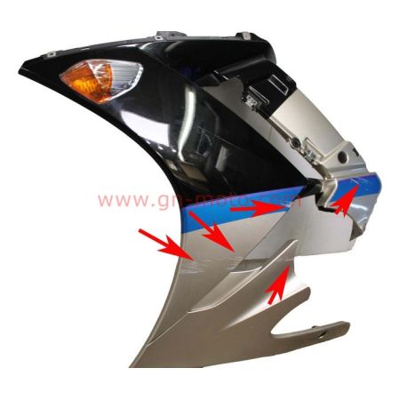 flanc carenage gauche Yamaha 1300 FJR 2006-2012 3P6-Y283J-J0-0X